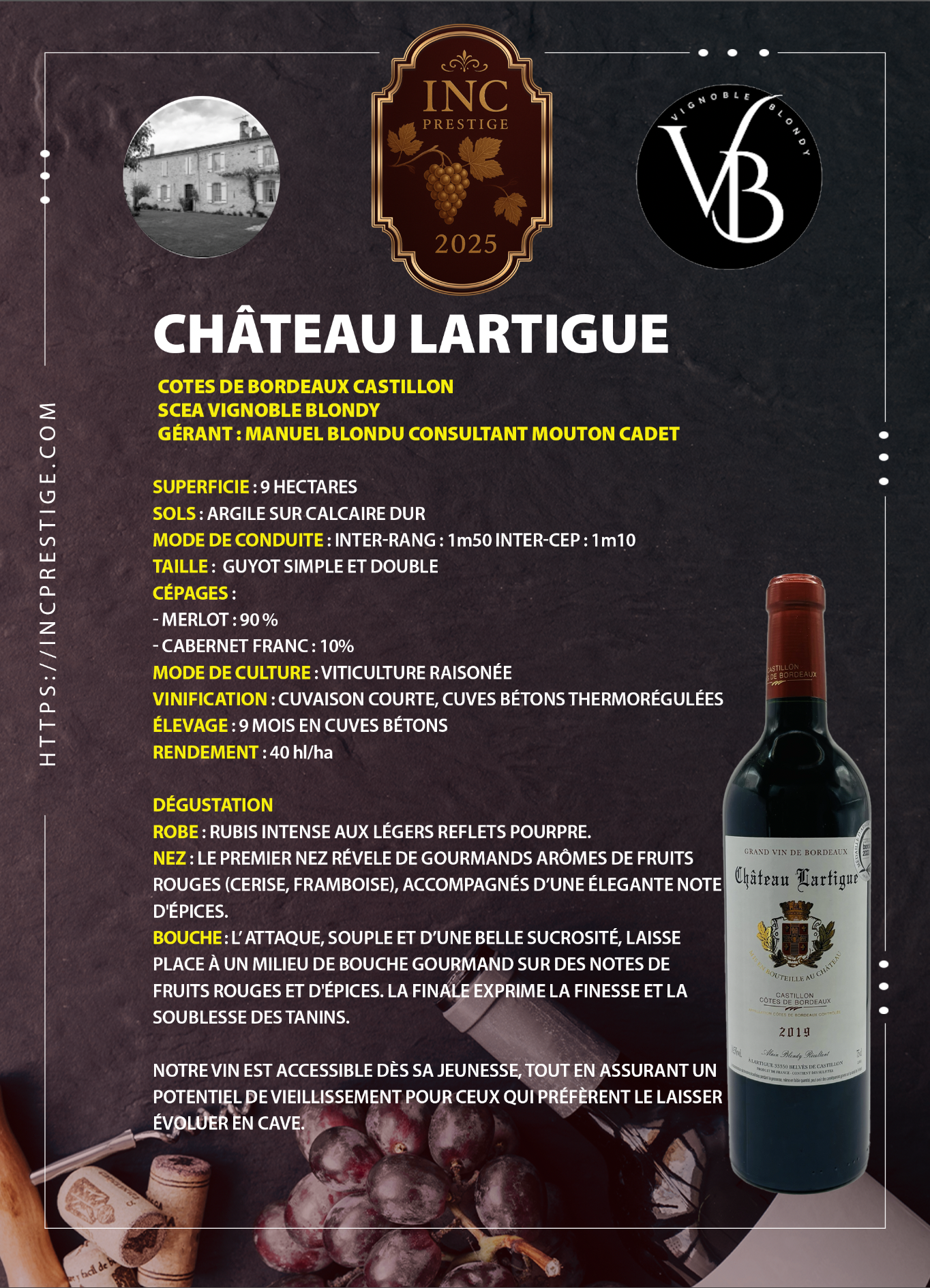 Château Lartigue Rouge 2019 – Image 2